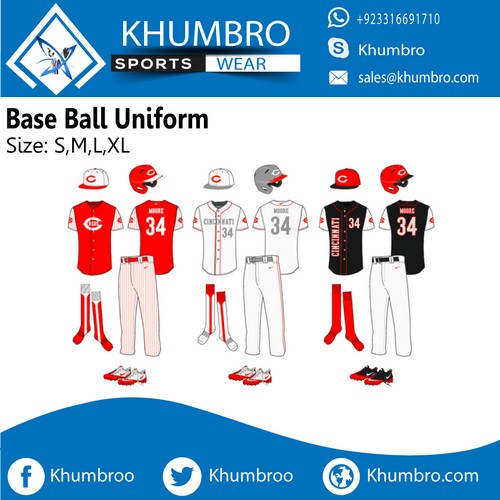 Design Your Baseball Uniforms KHUMBRO SPORTS