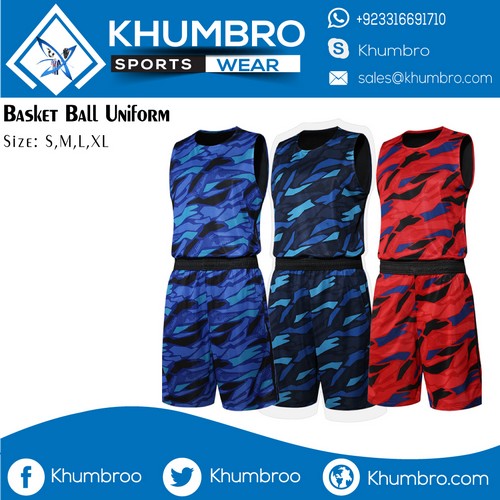 Camo Basketball Uniforms